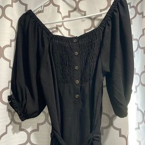 Bobeau Isla Puff Sleeve Jumpsuit